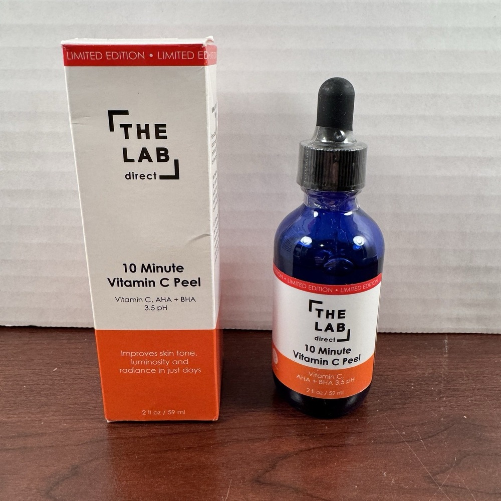 The Lab Direct 10 Minute Vitamin C Peel AHA BHA Skin Tone 2 oz New Sealed